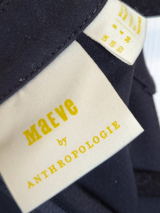 Anthropologie Maeve Colette Wide Leg Ponte Jumpsuit 4 Black - Picture 9 of 9